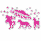 Hot Mess Express Vinyl Sticker (Vorderseite)