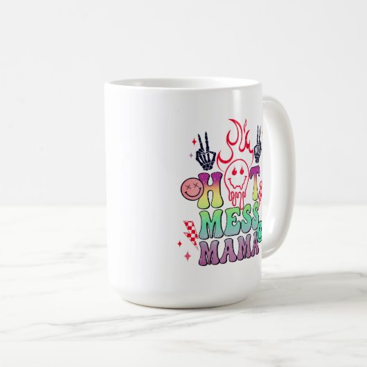 Hot Mess Kaffeetasse (VorderseiteRechts)