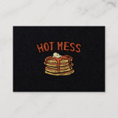 Hot Mess Pancake Frühstück Visitenkarte (Vorderseite)