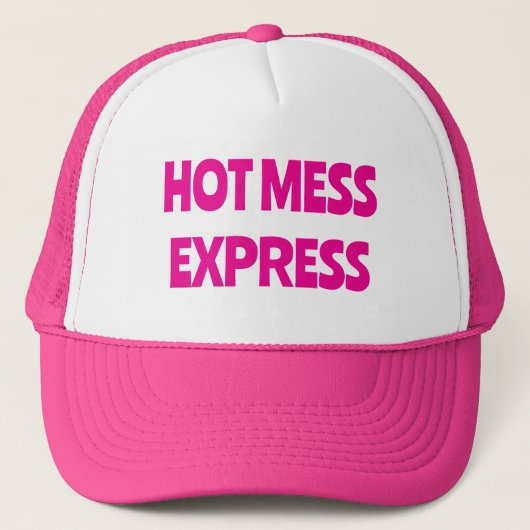 Hot Mess Trucker Hat Truckerkappe (Vorderseite)