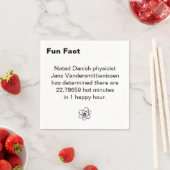 Hot Minute Fun Fact Cocktail Serviette (Beispiel)
