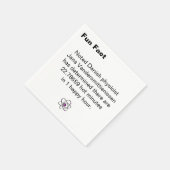 Hot Minute Fun Fact Cocktail Serviette (Ecke)