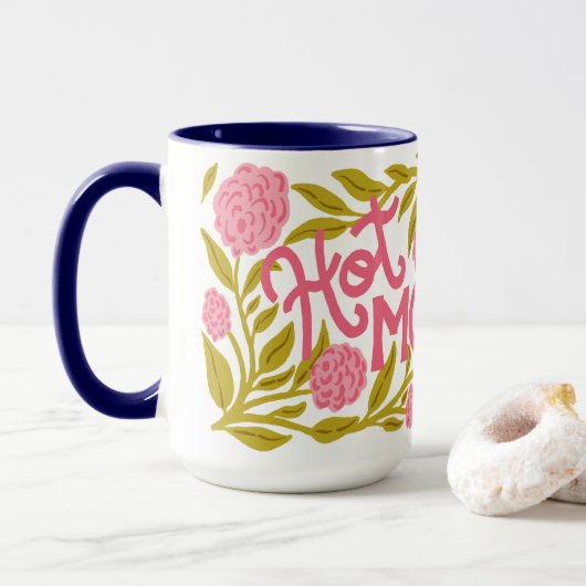 Hot Momma Mother's Day 15 oz Mug Tasse (Mit Donut)