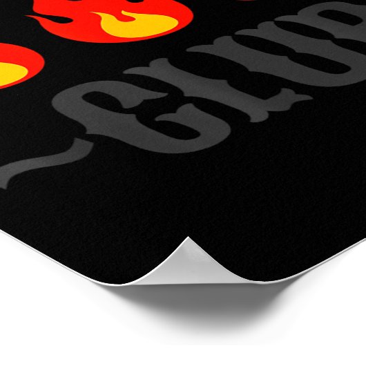 Hot Moms Club Funny New Mom Joke Quote Mother's Da Poster (Ecke)