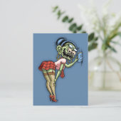 Hot Monster Librarian Postkarte (Stehend Vorderseite)