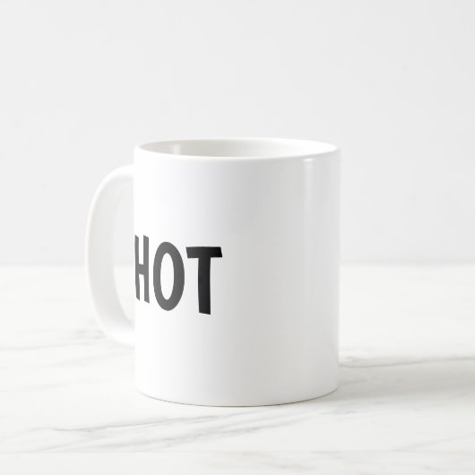 HOT MUG KAFFEETASSE (Vorderseite Links)