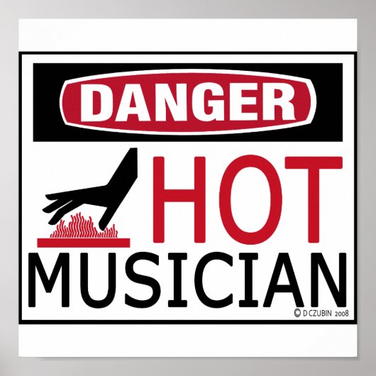 Hot Musician Poster (Vorne)