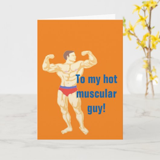 Hot Muskel-Typ Karte (Gelbe Blume)