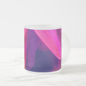 Hot Neon Blume Mattglastasse (VorderseiteRechts)