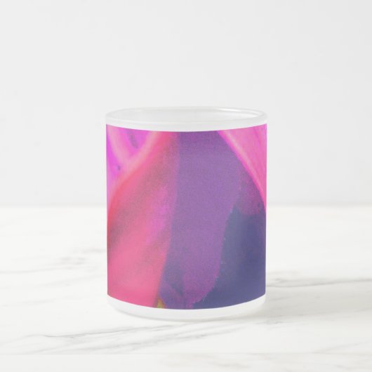 Hot Neon Blume Mattglastasse (Mittel)