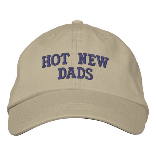 HOT NEW DADS BESTICKTE BASEBALLKAPPE (Vorderseite)