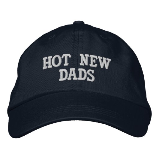 HOT NEW DADS BESTICKTE BASEBALLKAPPE (Vorderseite)