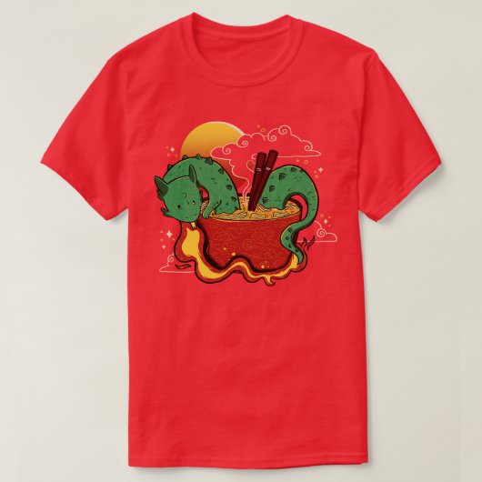 Hot Noodle Kawaii Dragon von Tobe Fonseca T-Shirt (Design vorne)