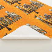 Hot Orange Alpaca Design, Sherpadecke (3/4)