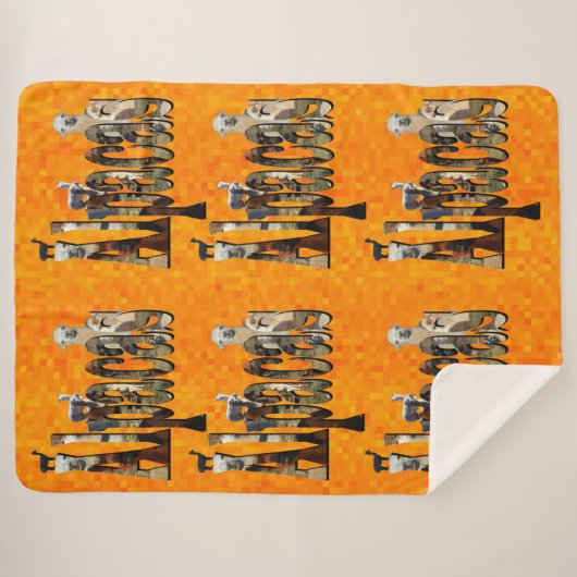 Hot Orange Alpaca Design, Sherpadecke (Vorderseite (Horizontal))