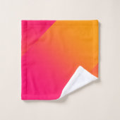 HOT ORANGE PINK BADHANDTUCH SET (Waschlappen)
