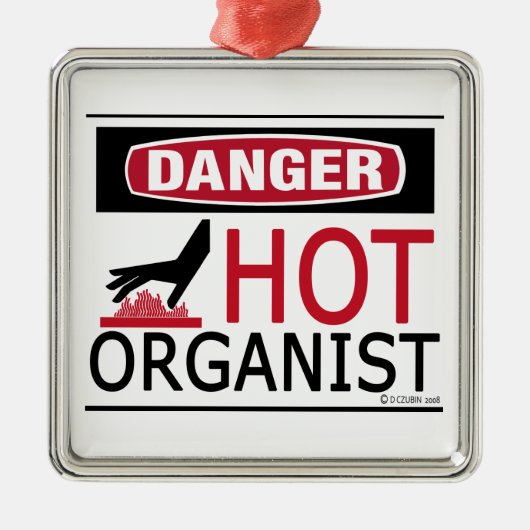 Hot Organist Ornament Aus Metall (Vorne)