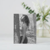 Hot Outdoor Model Foto Postkarte (Stehend Vorderseite)