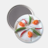 Hot Paprikaschoten 2 Magnet (Vorderseite/Rückseite)