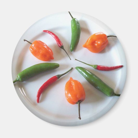 Hot Paprikaschoten 2 Magnet (Vorne)