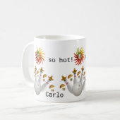 Hot Paprikaschoten Bowling Balls Tasse (Vorderseite Links)