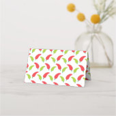 Hot Paprikaschoten Fiesta Geburtstag Platzkarte (Rückseite)