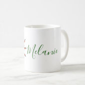 Hot Paprikaschoten Mandala Individuelle Name Kaffeetasse (VorderseiteRechts)