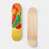 Hot Paprikaschoten Skateboard (Vorderseite)