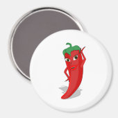 Hot Pepper Diva Magnet (Vorderseite/Rückseite)