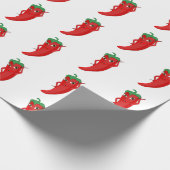 Hot Pepper Diva Muster Zeichnend Geschenkpapier (Ecke)