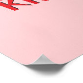 Hot-Pepper-Koch für benutzerdefinierten Text Poster (Ecke)