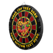 Hot Pepper mit Herzflame Dartscheibe (Vorderseite rechts)