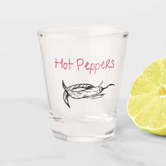 Hot Pepper Shot Glass Schnapsglas (Vorderseite)