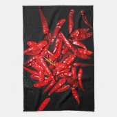 Hot Pepper - Stillleben Geschirrtuch (Vertikal)