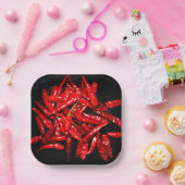 Hot Pepper - Stillleben Pappteller (Party)