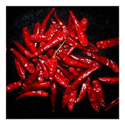 Hot Pepper - Stillleben Poster (Vorderseite)