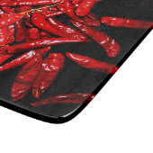 Hot Pepper - Stillleben Schneidebrett (Ecke)