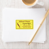 Hot Pepper Yellow Infant Honig Adressaufkleber (Insitu)