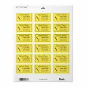Hot Pepper Yellow Infant Honig Adressaufkleber (Vorne)