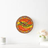 Hot Pepper Yin Yang Runde Wanduhr (Zuhause)