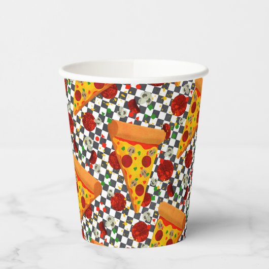 Hot Pepperoni Pappbecher (Links)