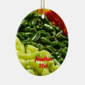 Hot Peppers Christmas Holiday Ornament (Rechts)