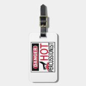 Hot Percussionist Gepäckanhänger (Vorderseite vertikal)