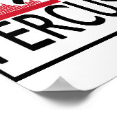 Hot Percussionist Poster (Ecke)