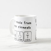 Hot Periodenname Tasse (Vorderseite Links)