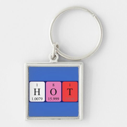 Hot Periodenschlüsselring Schlüsselanhänger (Vorne)