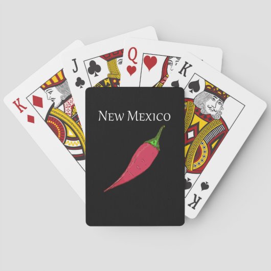 Hot Pfeffer New Mexico Spielkarten (Rückseite)