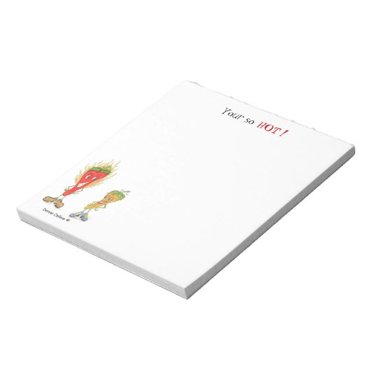 Hot-Pfeffer Notizblock (Rotiert)