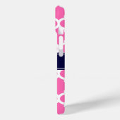 Hot Pink2 Welch marokkanische #5 Navy Blue Name Mo Case-Mate iPhone Hülle (Rückseite / Links)