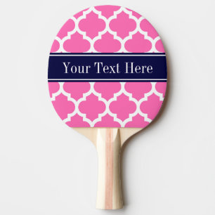 Hot Pink2 Welch marokkanische #5 Navy Blue Name Mo Tischtennis Schläger